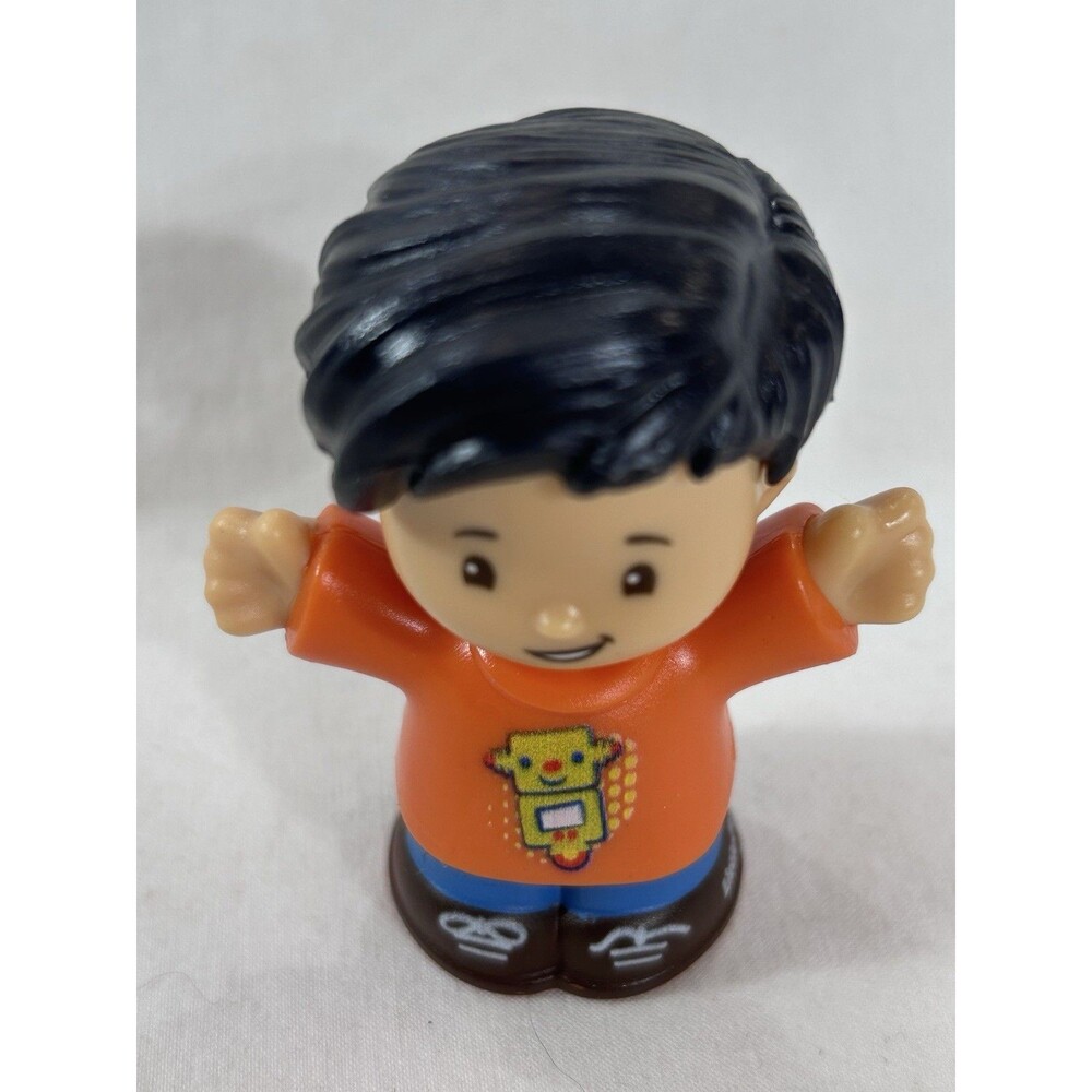 Fisher-Price Little People KOBY Orange Shirt Robot Figure 2.75" GwV00